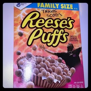 FAMILY SIZE Travis Scott’s Reese’s Puffs.